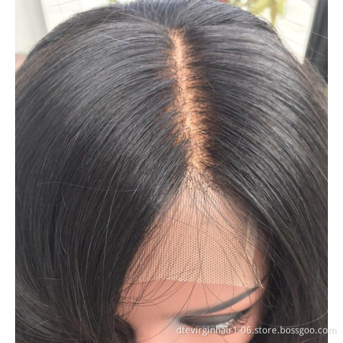 Wholesale New Trends 4*4 5*5 13*6 13*4 Transparent HD Thin Swiss Lace Frontal Closure, Cuticle Aligned Pre Plucked Virgin Hair